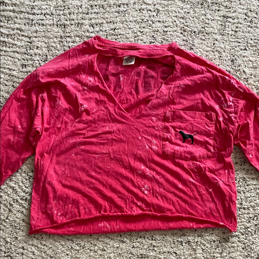 Victoria's Secret Pink Long Sleeve Tee M choker
